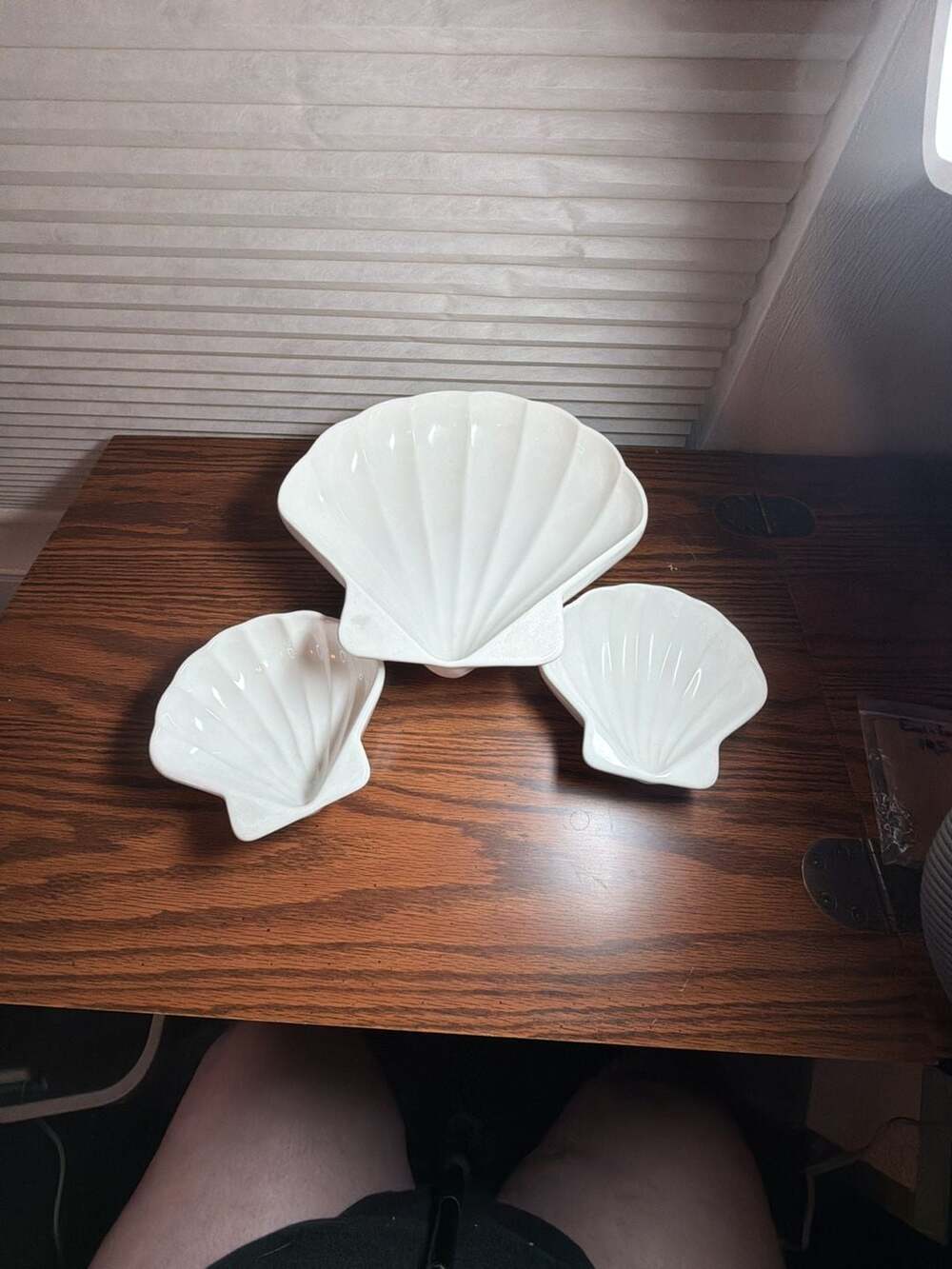 Pfaltzgraff White Shell Serving Platter Set